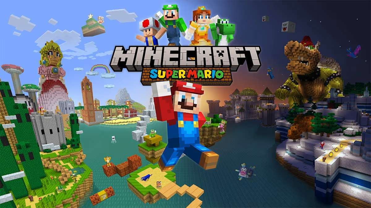 Super Mario Mash-Up Pack (1) — Entre Séries Minecraft Nintendo Swicth