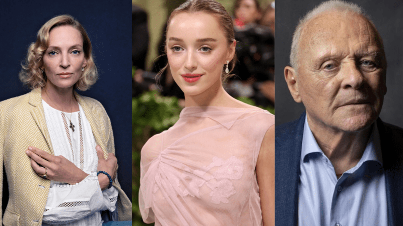 Uma Thurman, Phoebe Dynevor e Antohny Hopkins serão protagonistas de ‘The Housekeeper’
