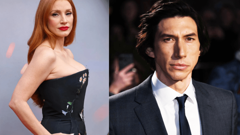 Jessica Chastain e Adam Driver serão protagonistas de ‘The Dealer’ para Apple TV+